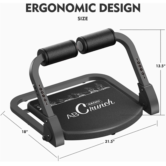 Ab Crunch Machine Exercise Home Gym Train Resistance Total Body Pilates reformer - Picture 7 of 10